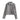 Chic Damen metallic blazer in silver grey, featuring a glittery finish, long sleeves, a structured collar, and button-up front.