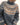 Handgestrickter grauer Islandpullover aus Wolle mit Fair Isle Kragen in Größe 3XL, langer Ärmel, ideal für Winter.