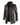 Brauner Langledermantel für Herren in Größe 3XL, Gothic-Stil, militärisch inspiriert, mit langen Ärmeln, Kragen und aus Naturmaterialien.